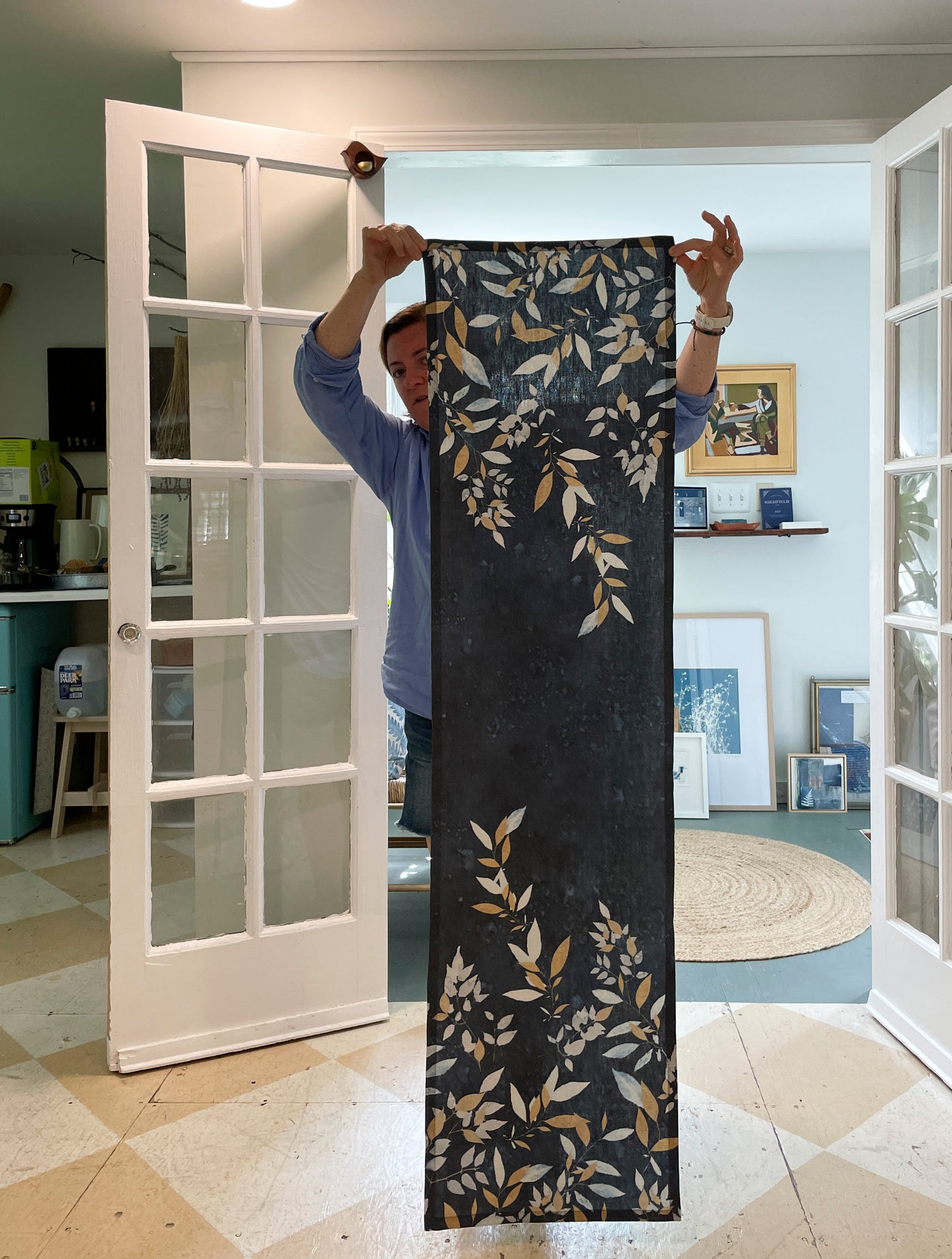 Nandina Table Runner - DENIM