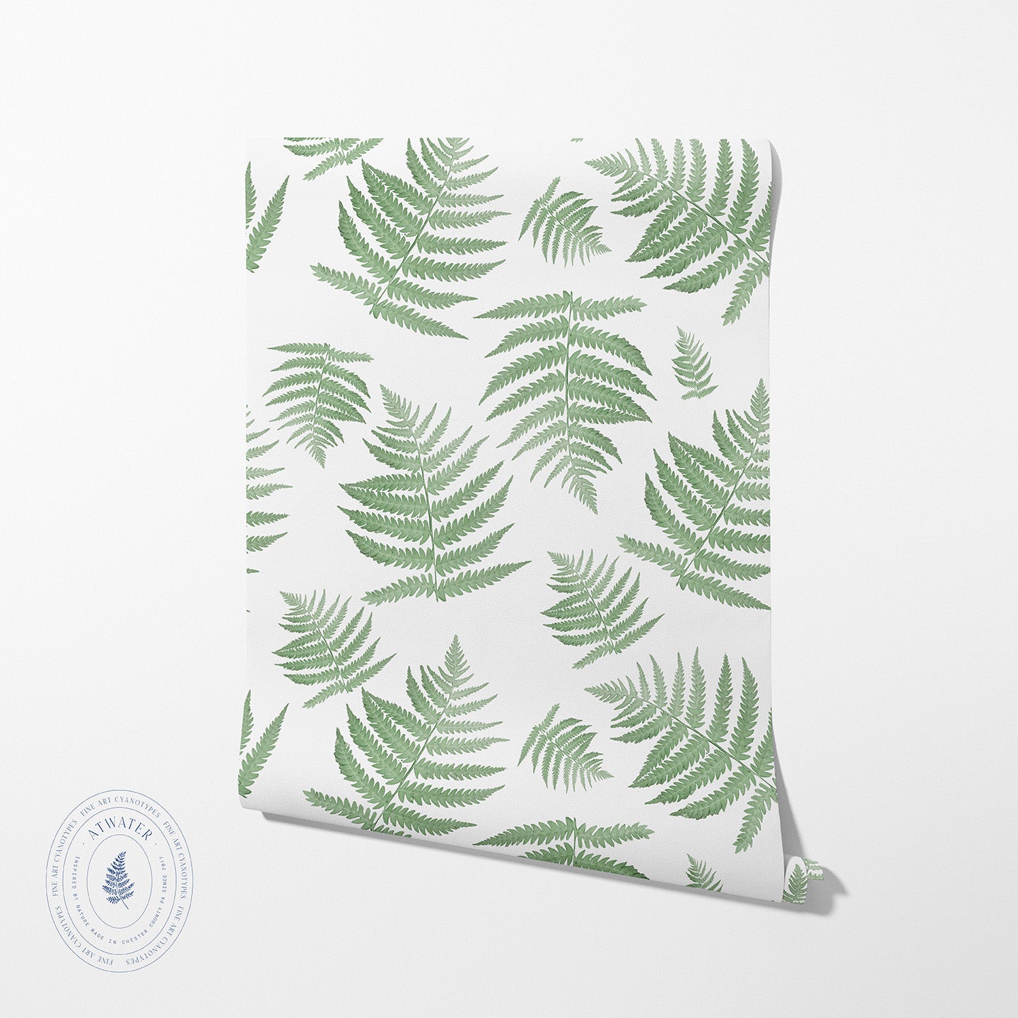 Forest Ferns Wallpaper in Herb