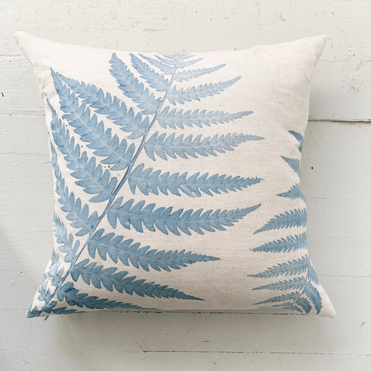 Linen Fern Pillow - 24" x 24"