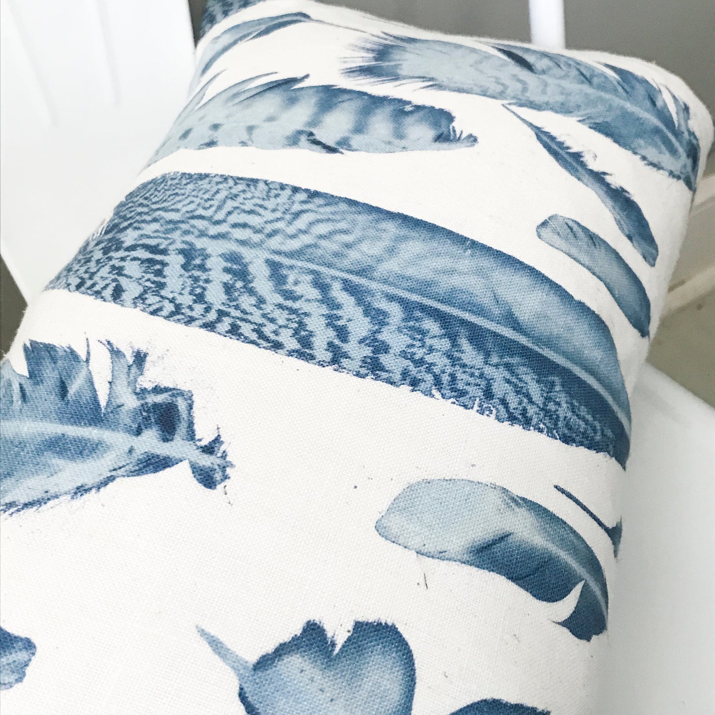 Linen Feather Pillow - 20" x 12"