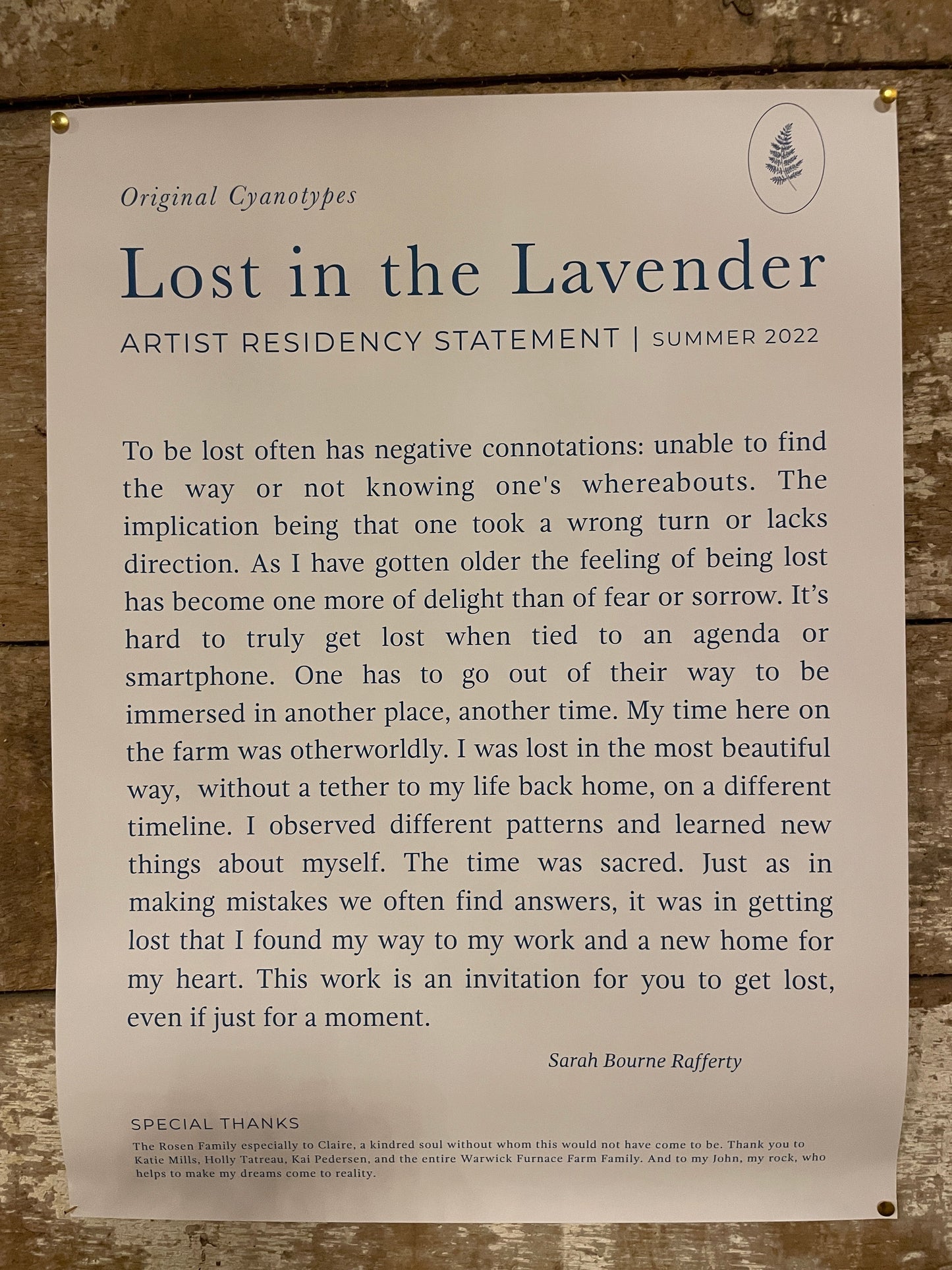 Lost in the Lavender no. 5 - FRAMED