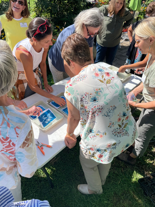 August 9 - Cyanotype on Fabric