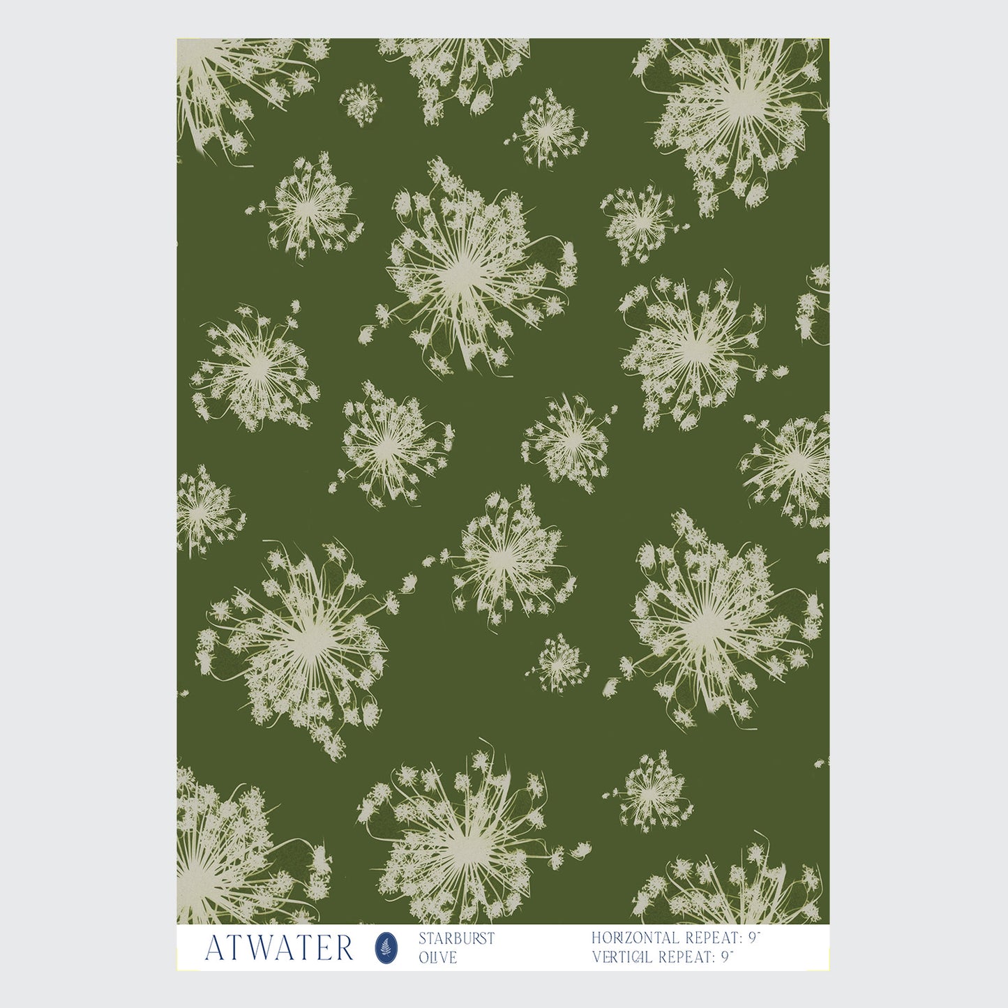 Starburst Wallpaper in Olive