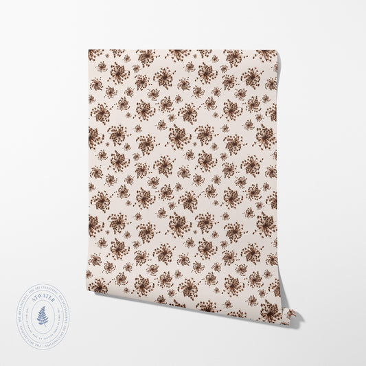 Starburst Wallpaper in Linen