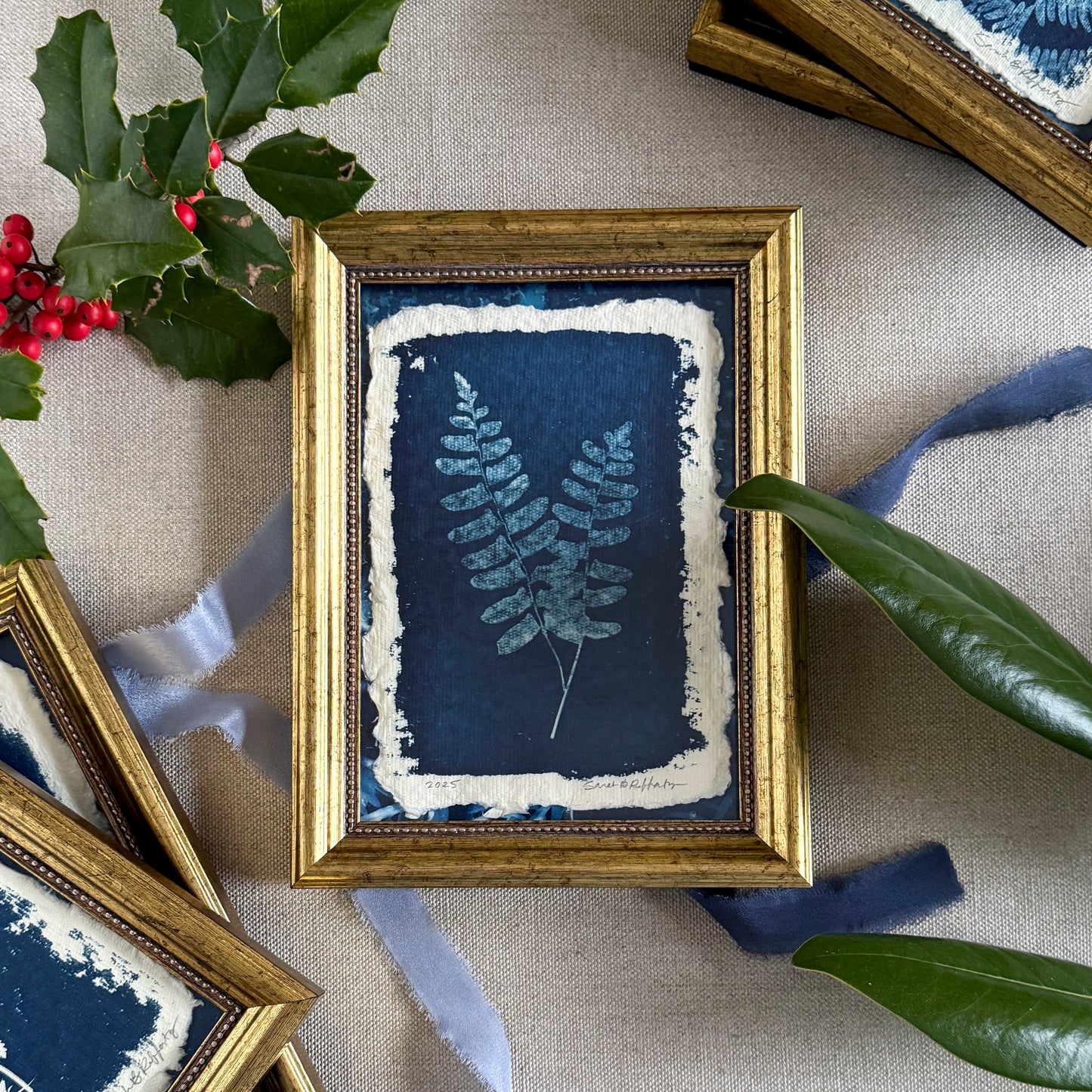 Willow Springs Specimens 8 - Gold Framed Original