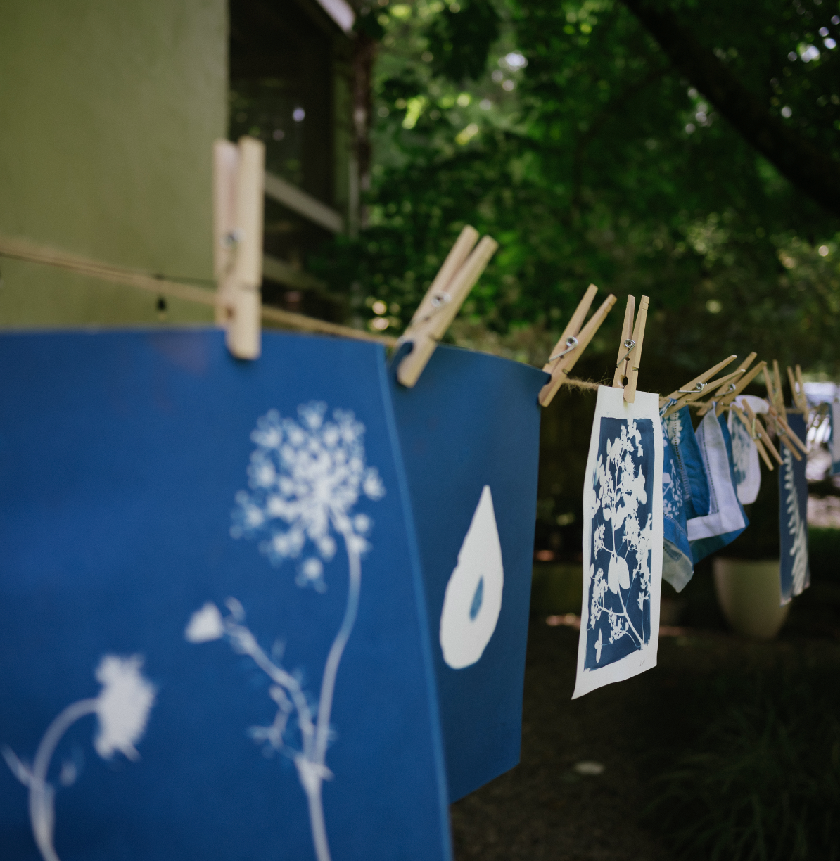 August 31 - Cyanotype on Fabric