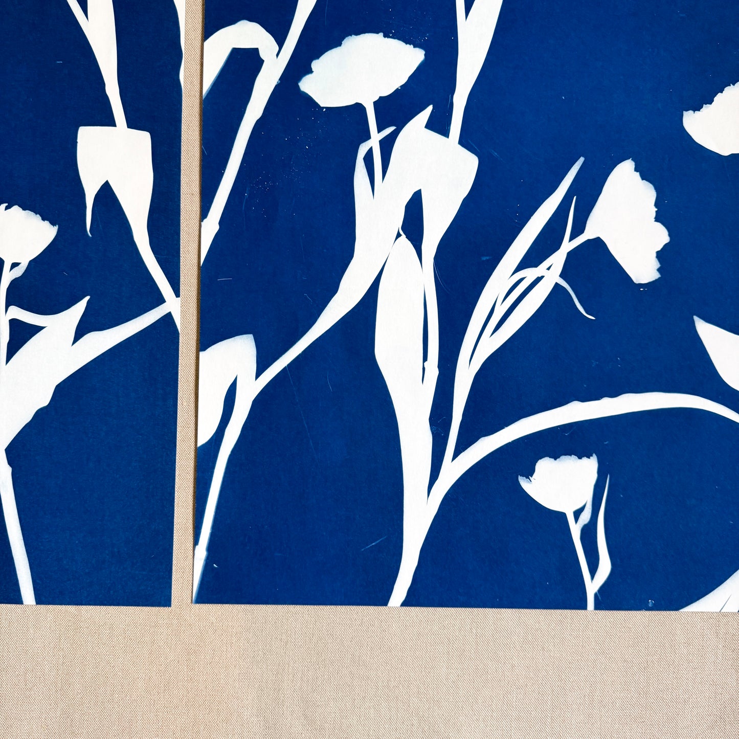 Tulip Dance no. 4 - diptych  - 20" x 27" - UNFRAMED