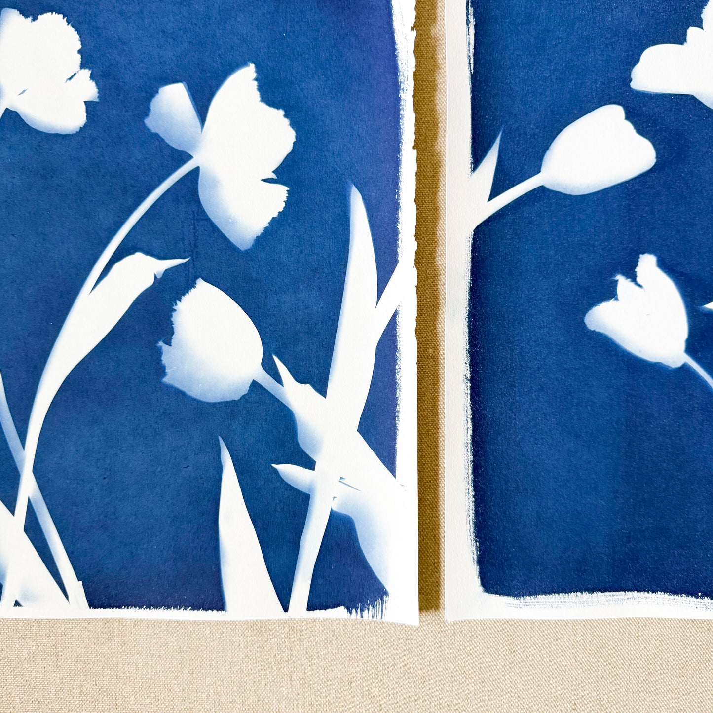 Tulip Dance no. 7 - triptych  - 11" x 14" - UNFRAMED