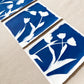 Tulip Dance no. 7 - triptych  - 11" x 14" - UNFRAMED