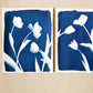 Tulip Dance no. 7 - triptych  - 11" x 14" - UNFRAMED