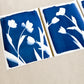 Tulip Dance no. 7 - triptych  - 11" x 14" - UNFRAMED