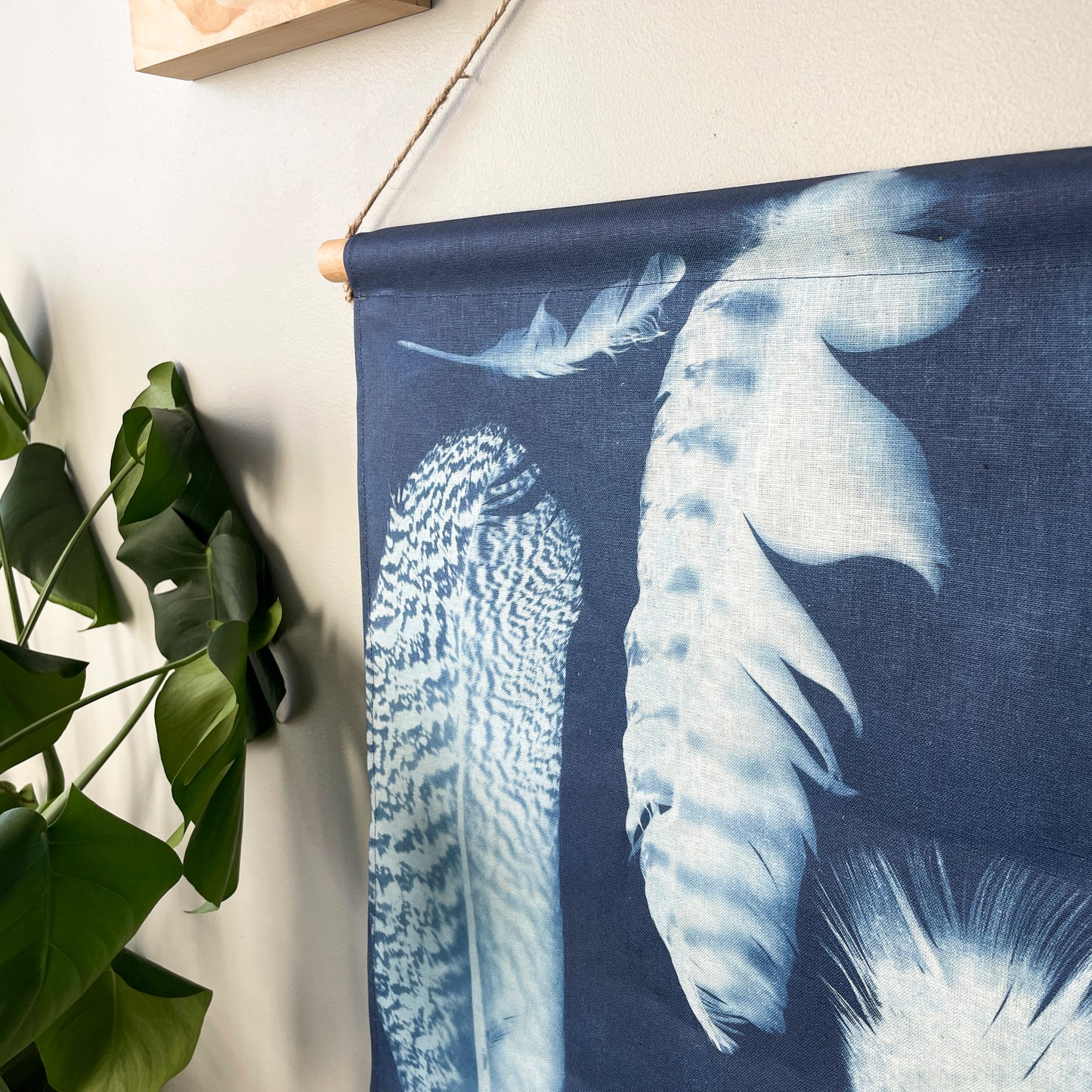 Feathers Linen Wallhanging