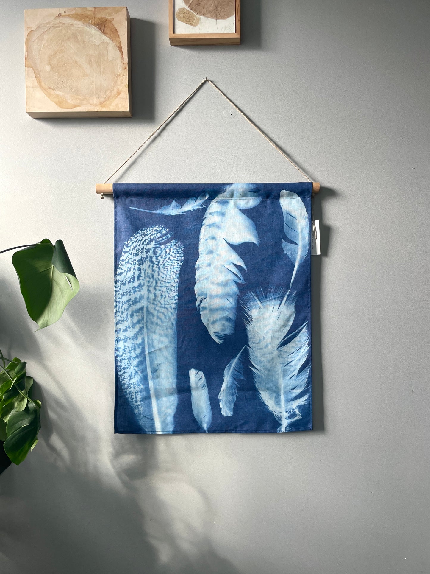 Feathers Linen Wallhanging
