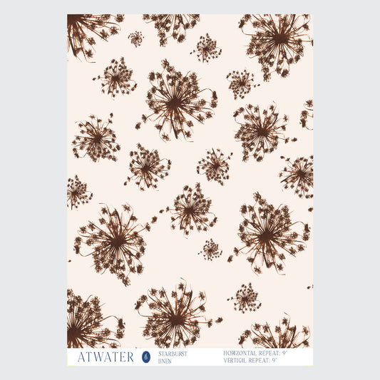 Starburst Wallpaper in Linen